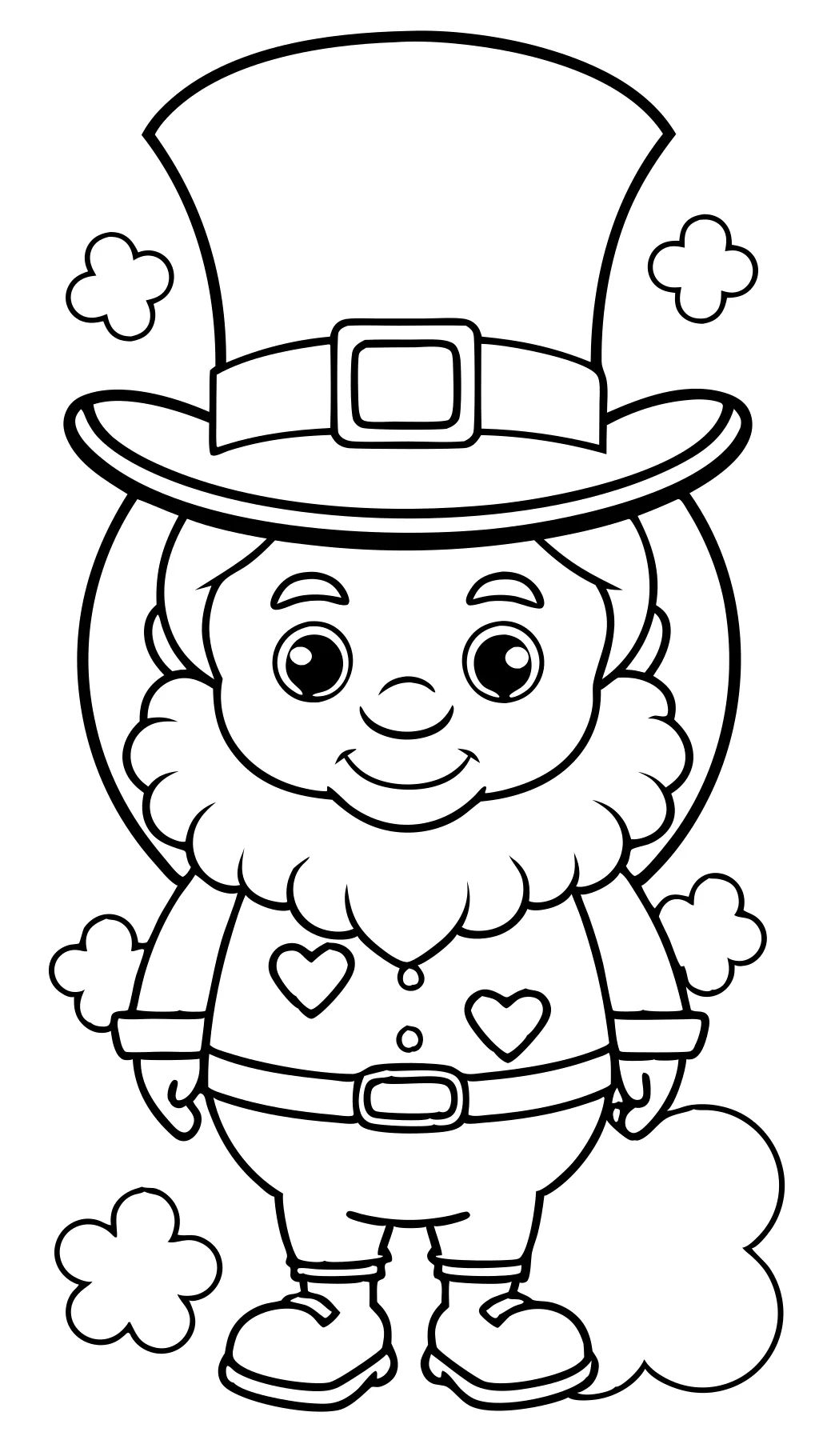 printable leprechaun coloring pages